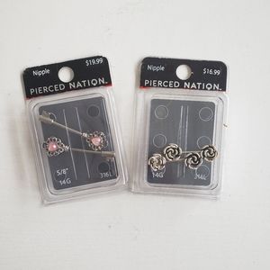 Nipple rings/ jewelry